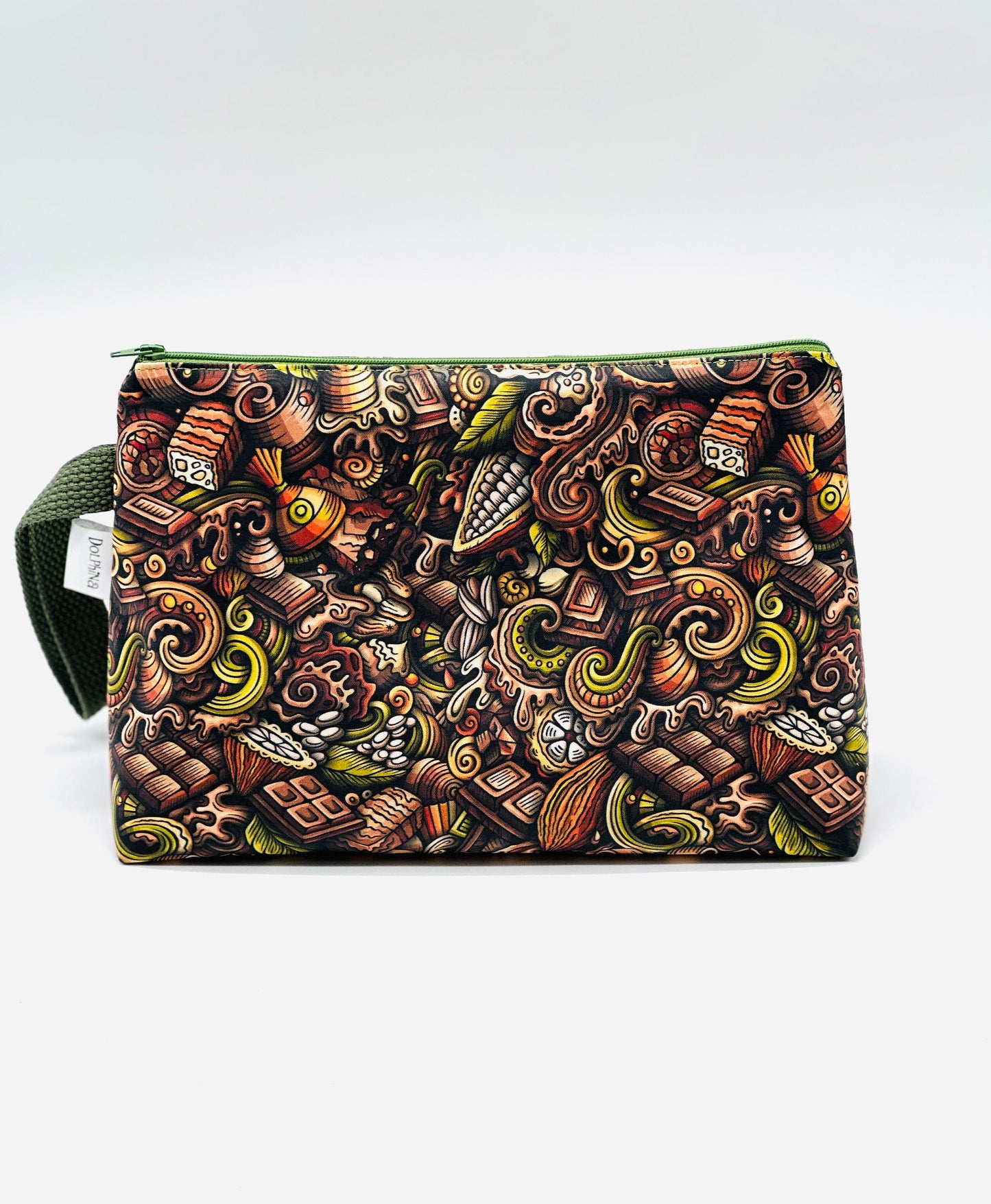 Large project bag - Chocolate Doodle