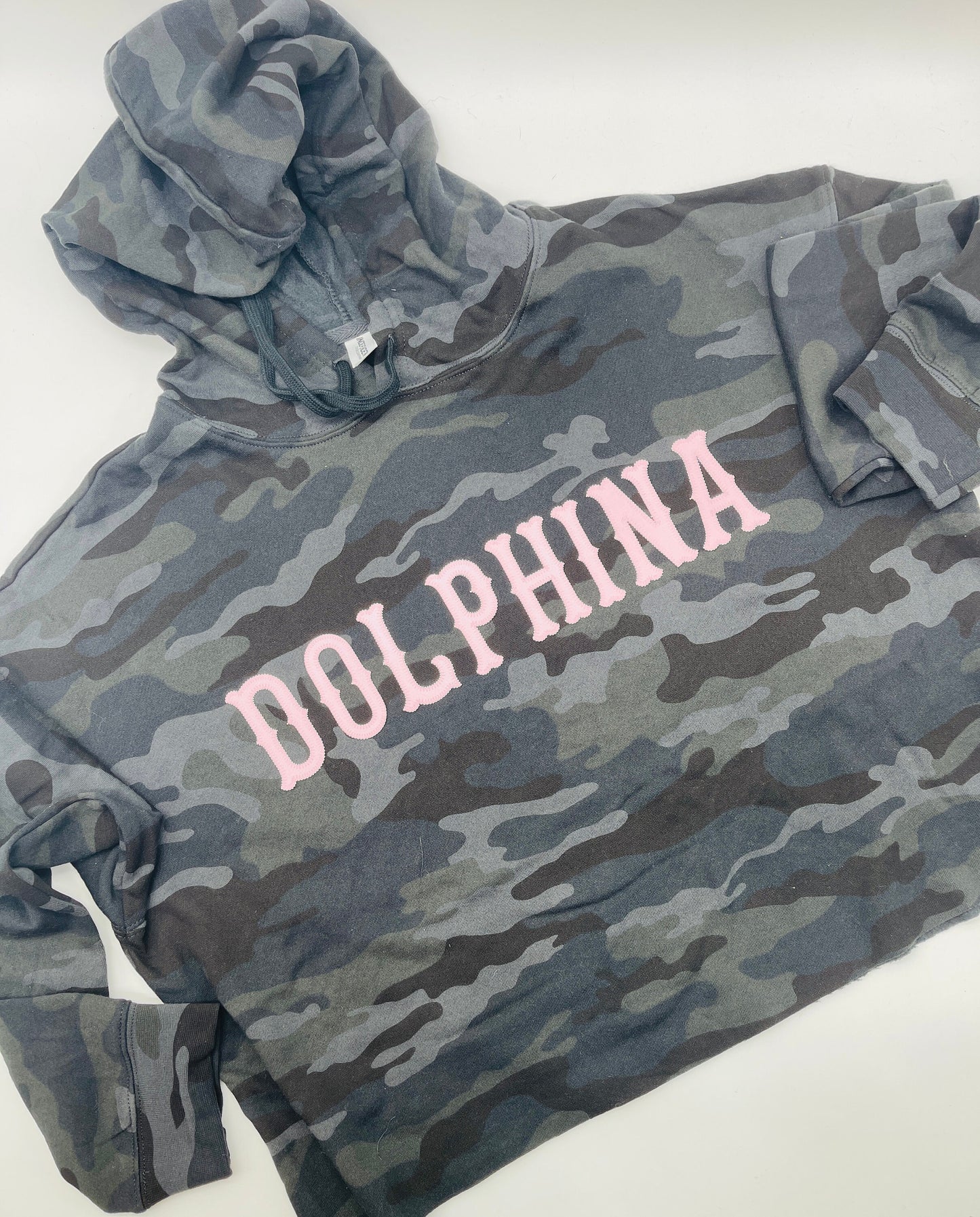 Cropped Camo hoodie - DOLPHINA