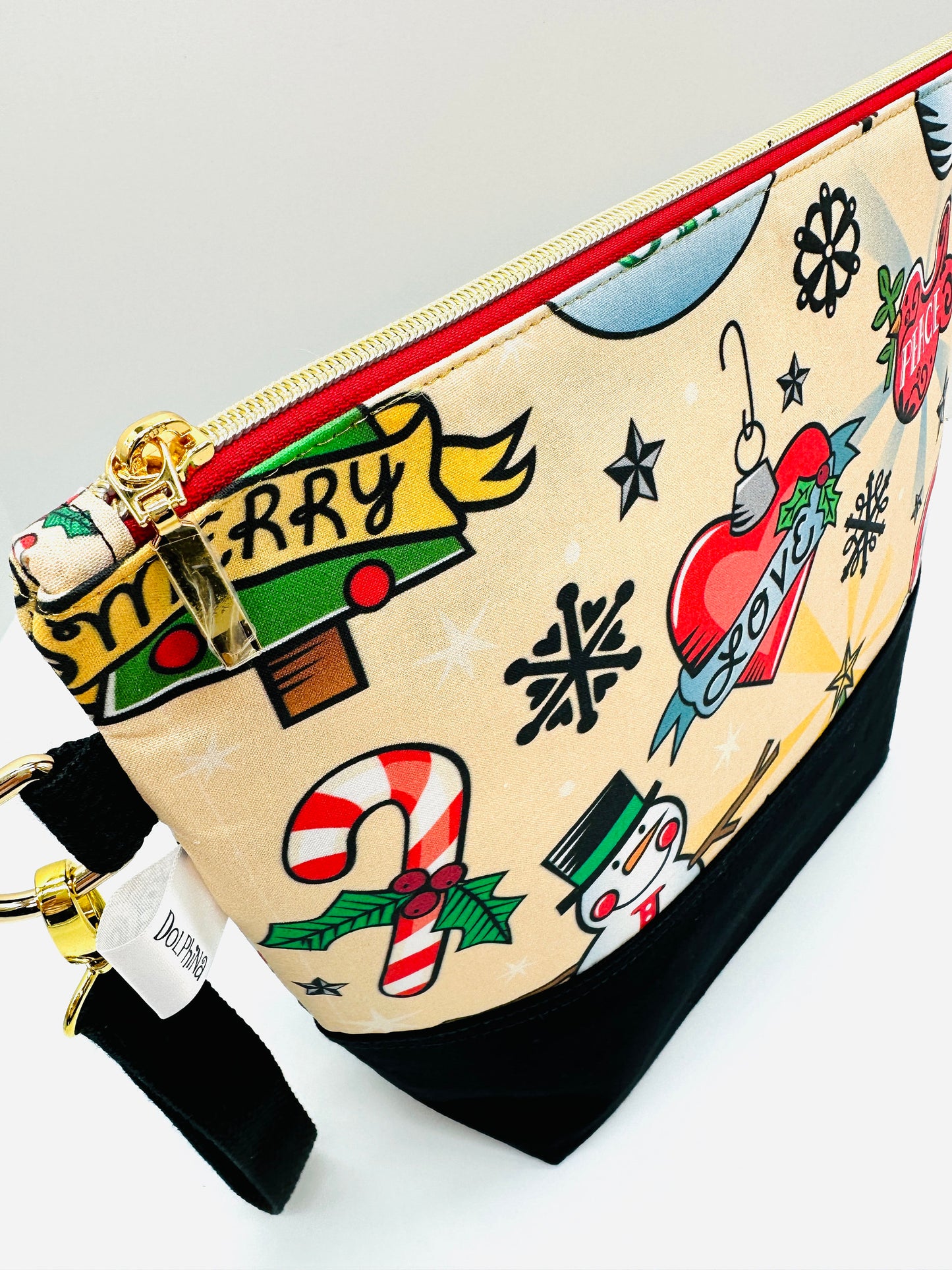 Extra large project bag - Holidays Tattoo