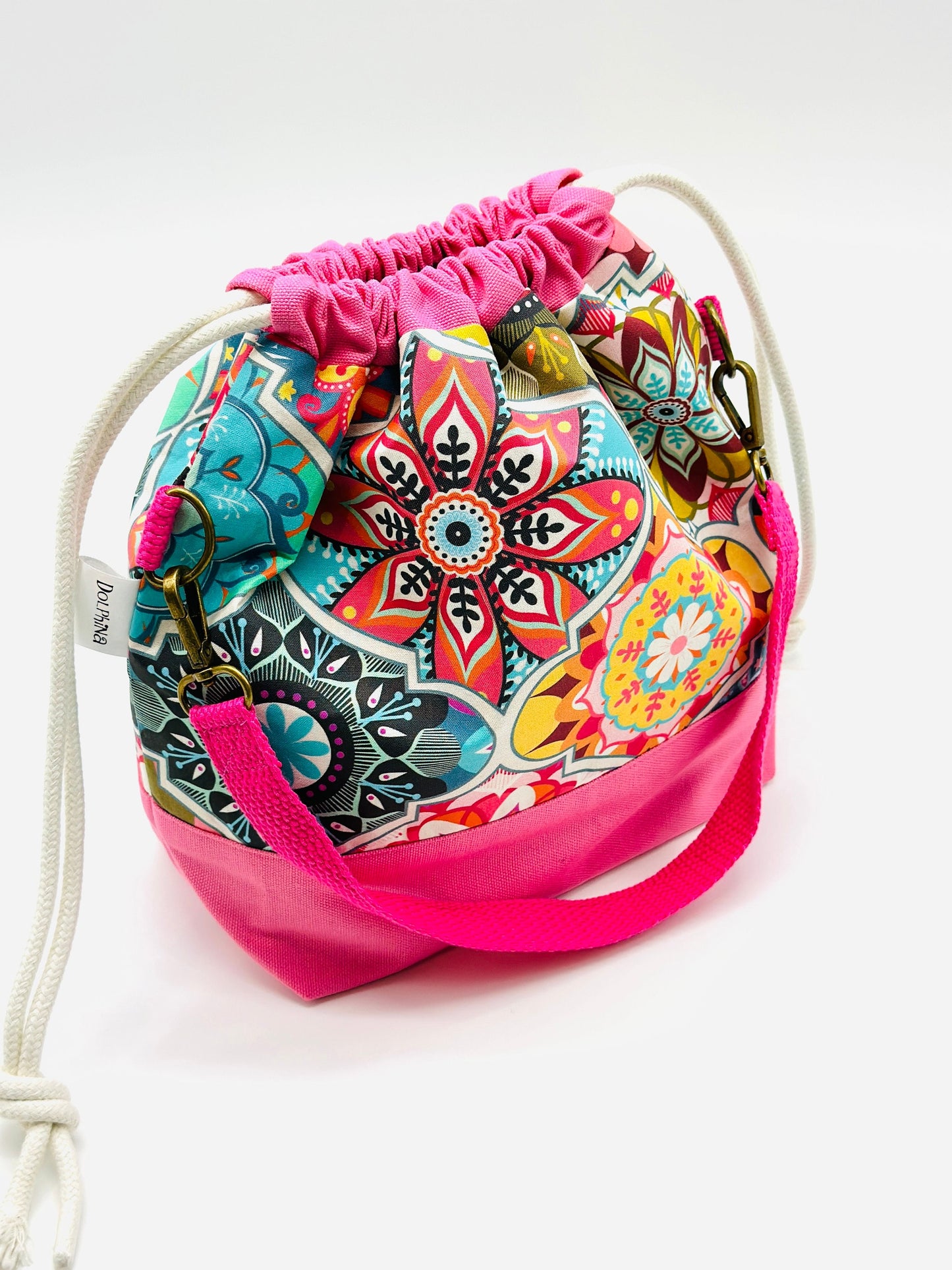 Large drawstring bag - Bohemian summer