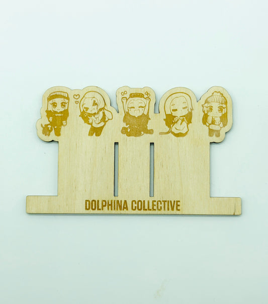 Dolphina Collective wooden bias tape holder