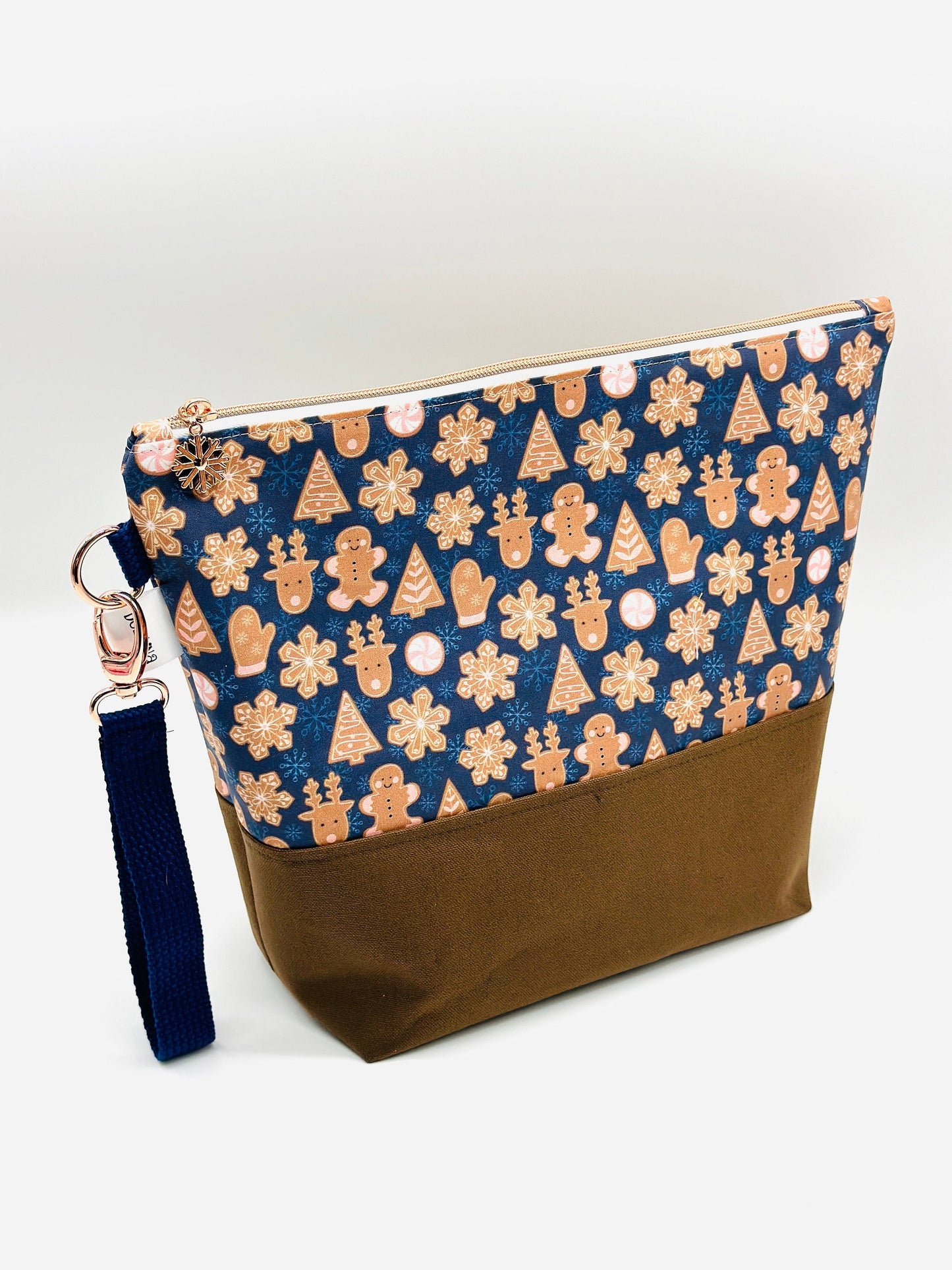 Extra large project bag - Gingerbread