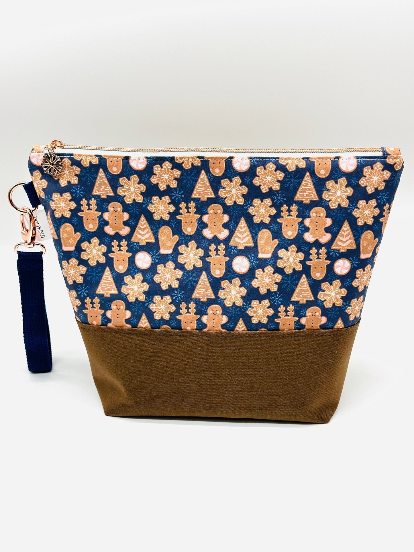 Extra large project bag - Gingerbread
